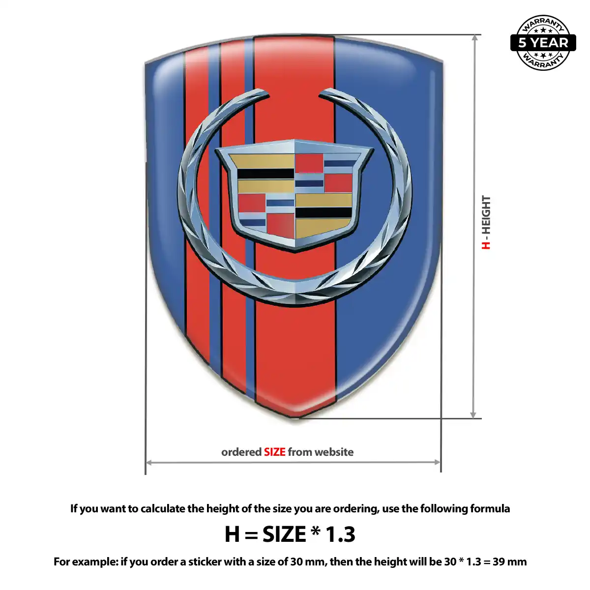 Cadillac Domed Badge Deluxe Edition