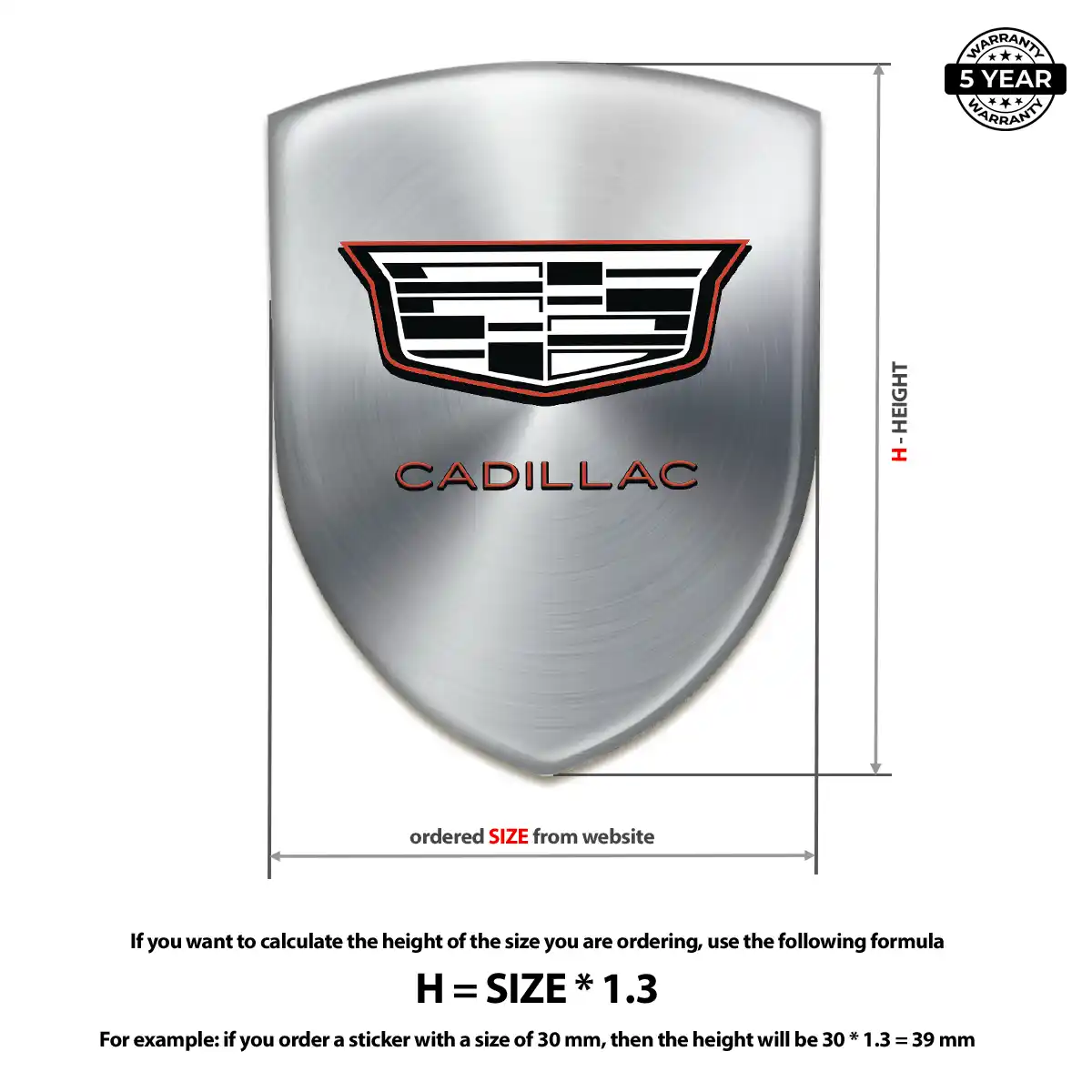 Cadillac Domed Badge Interior Luxe