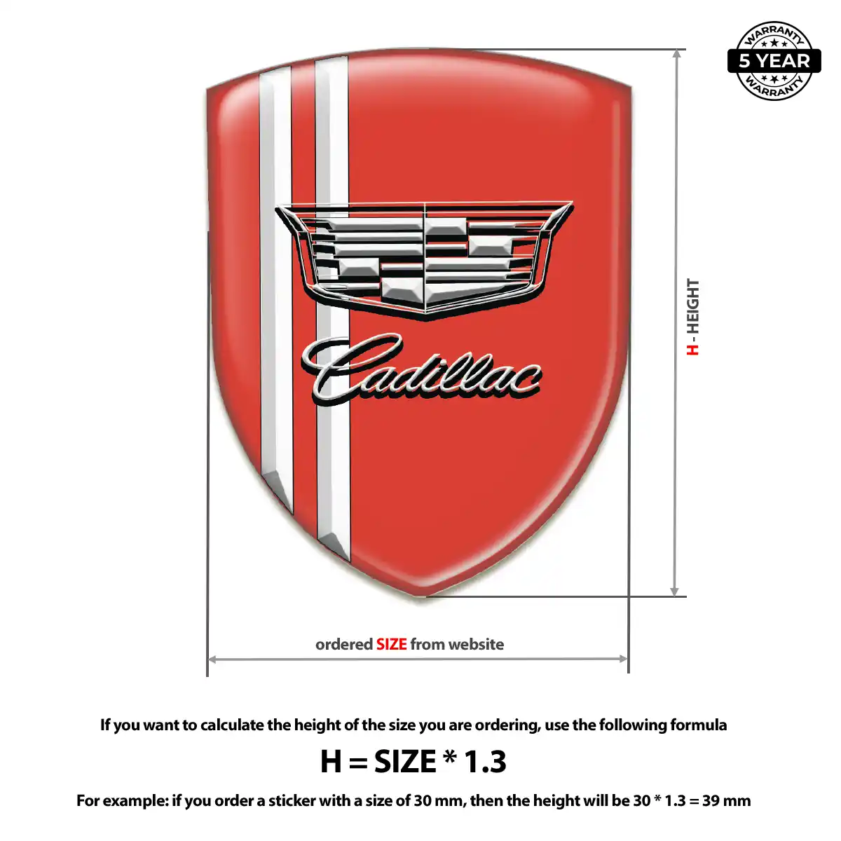 Cadillac Domed Badge Signature Grade