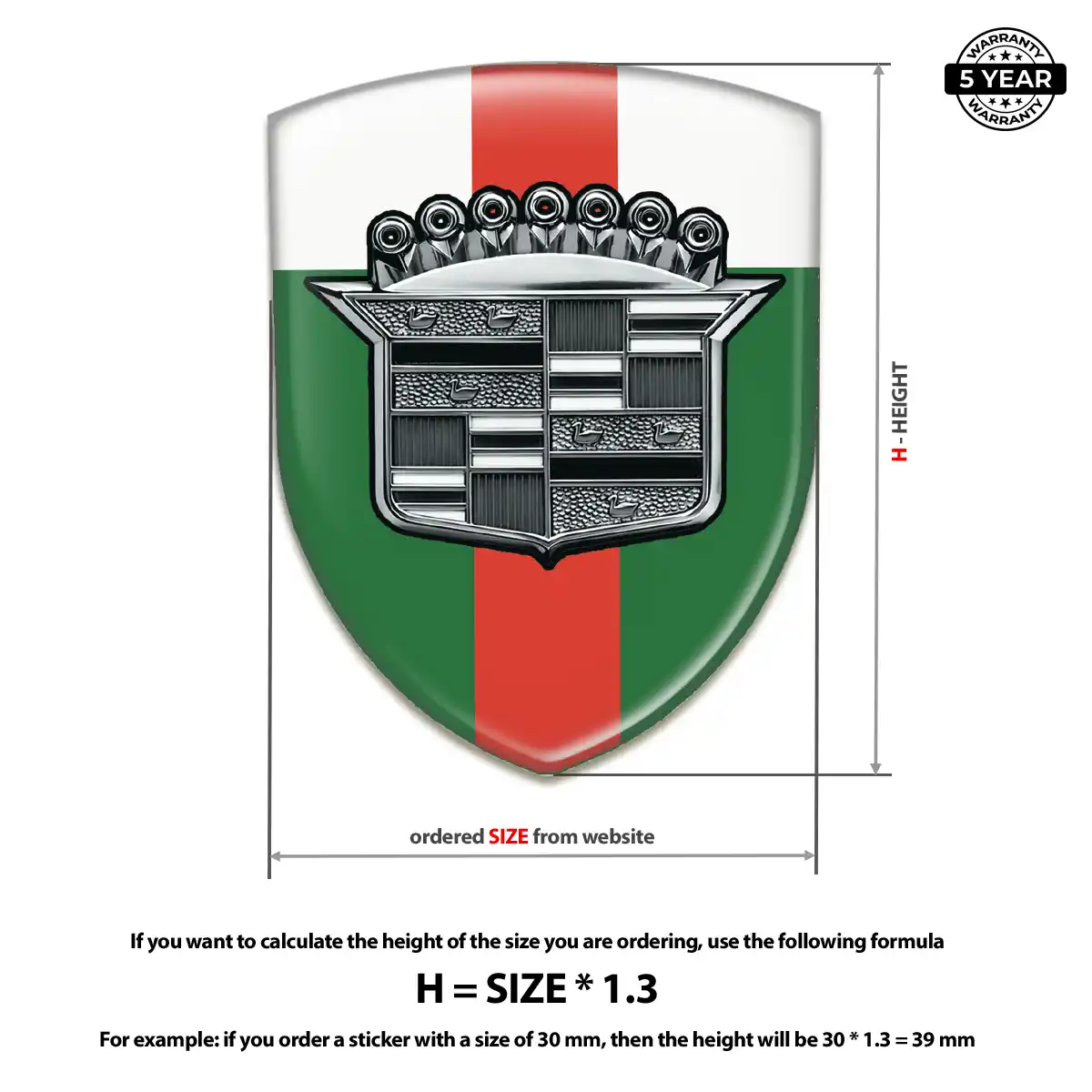 Cadillac Domed Badge Superior Craft