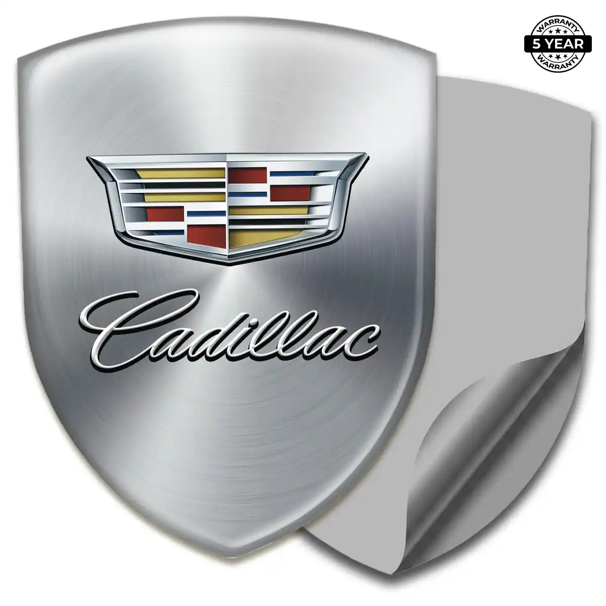 Cadillac Domed Car Sticker Deluxe Edition