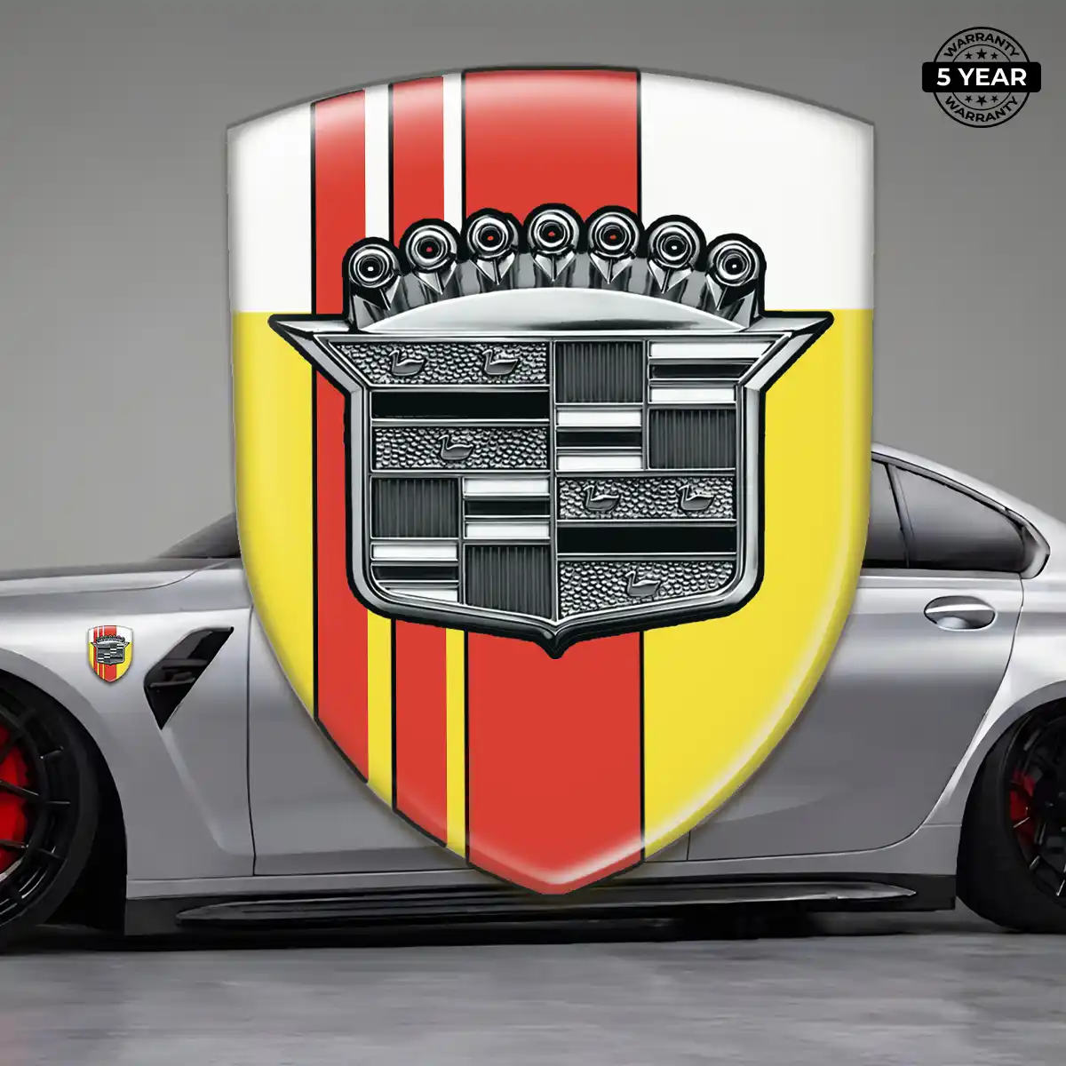 Cadillac Domed Car Sticker Elite Edition