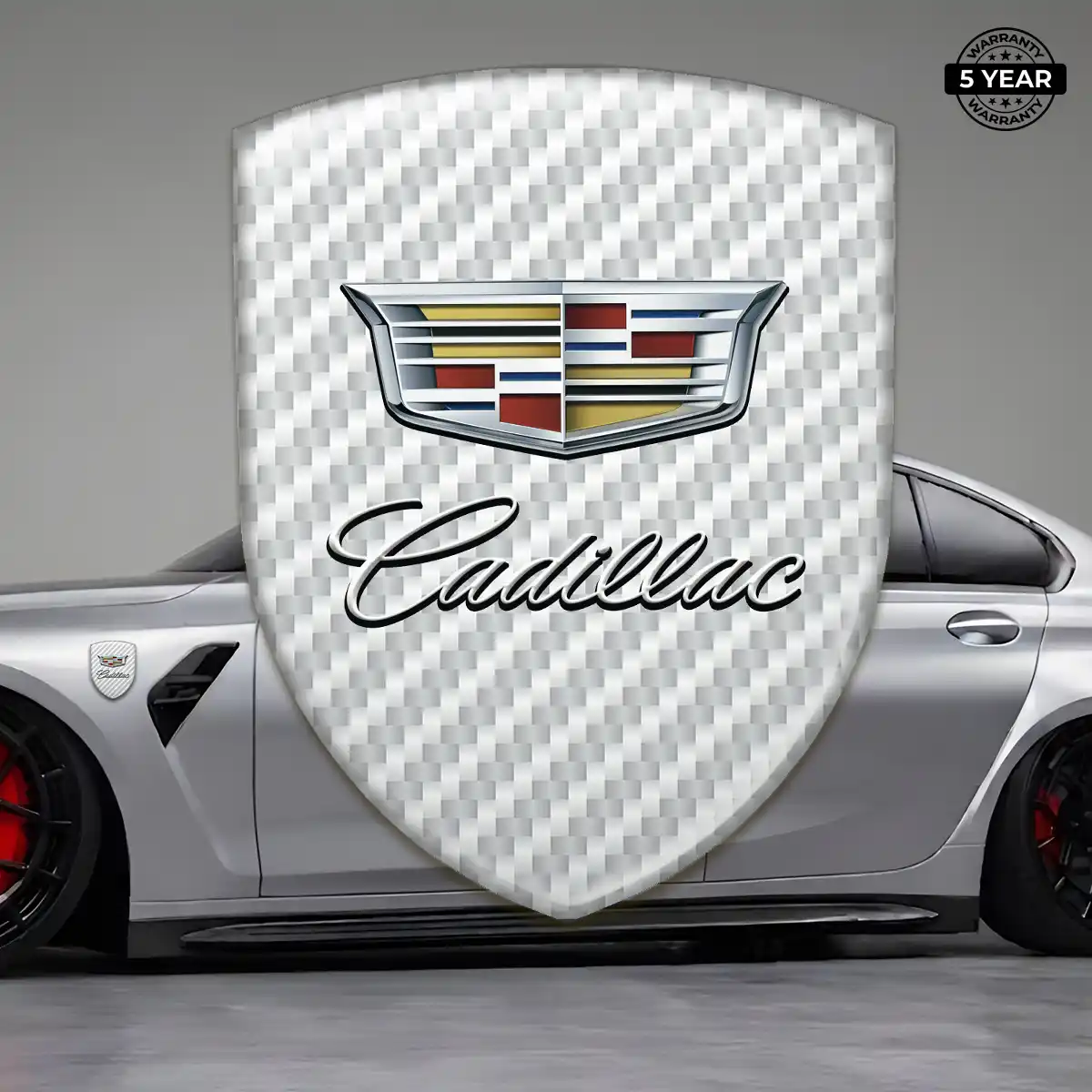 Cadillac Domed Car Sticker Exclusive Series