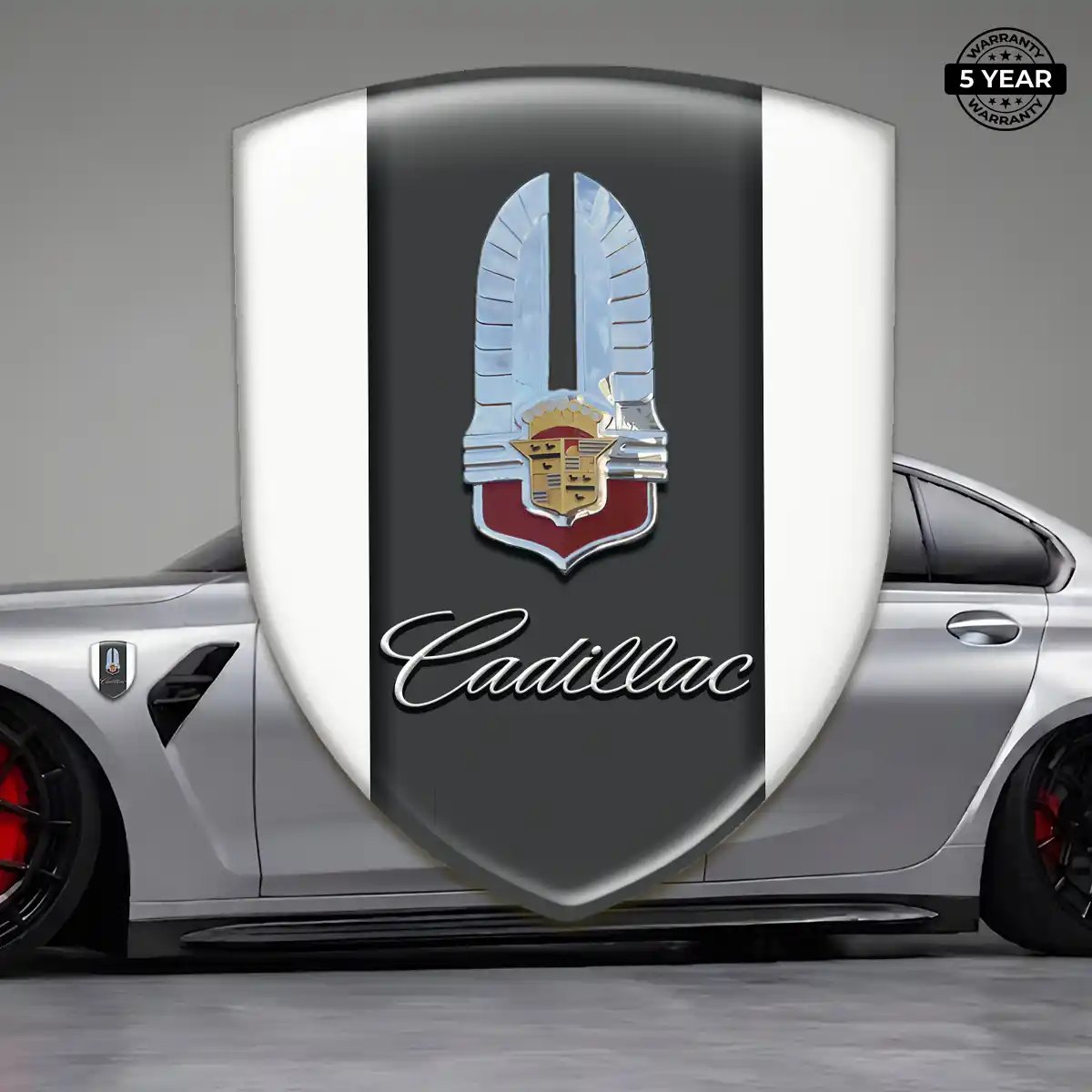 Cadillac Domed Car Sticker Noble Edition