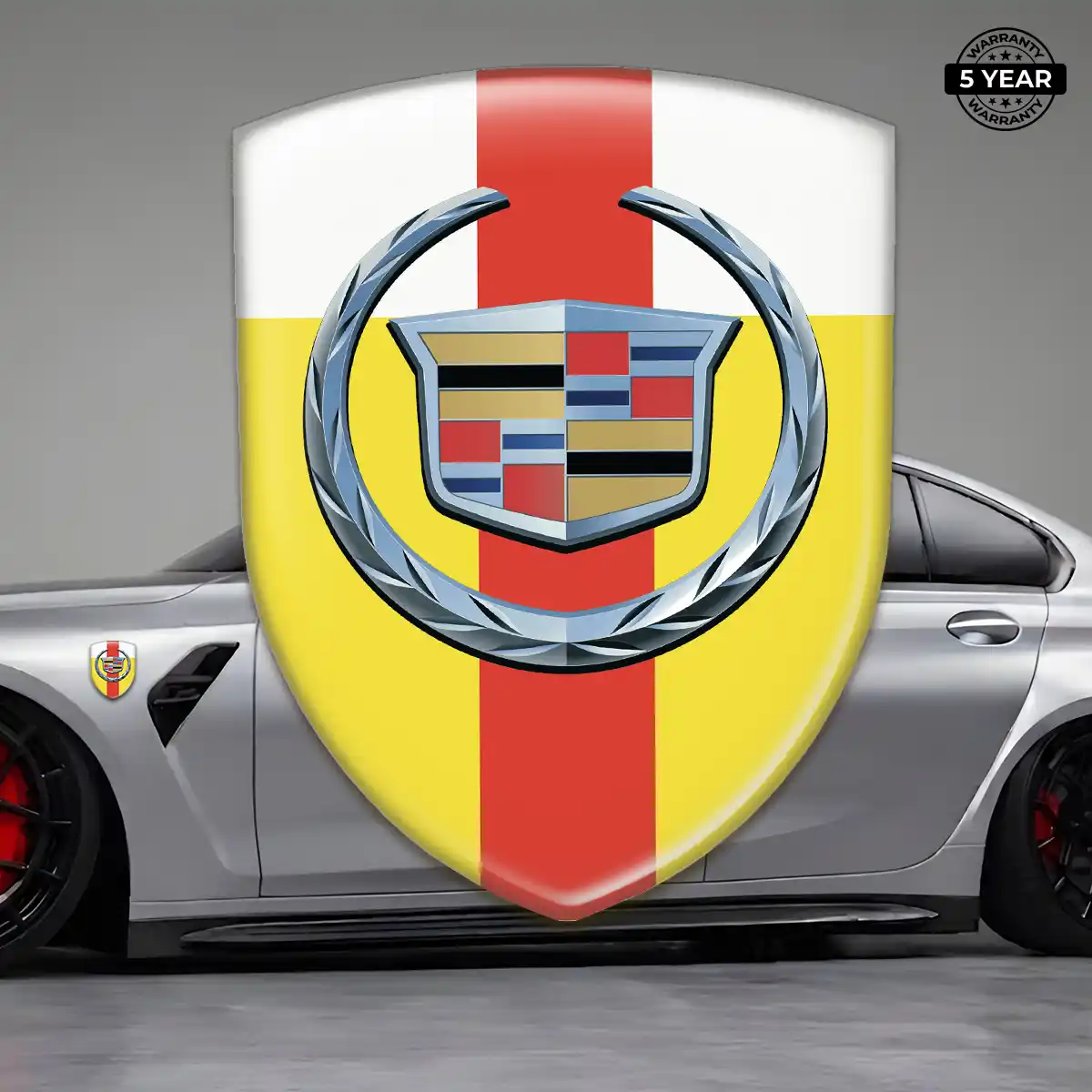 Cadillac Domed Car Sticker Opulent Line