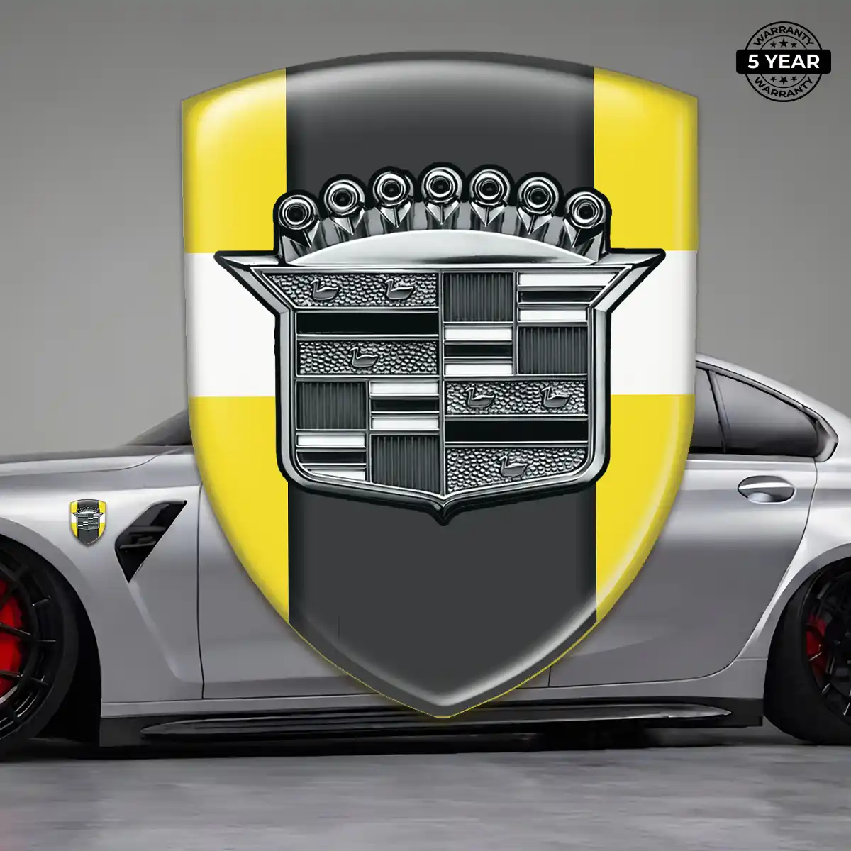 Cadillac Domed Car Sticker Outer Style