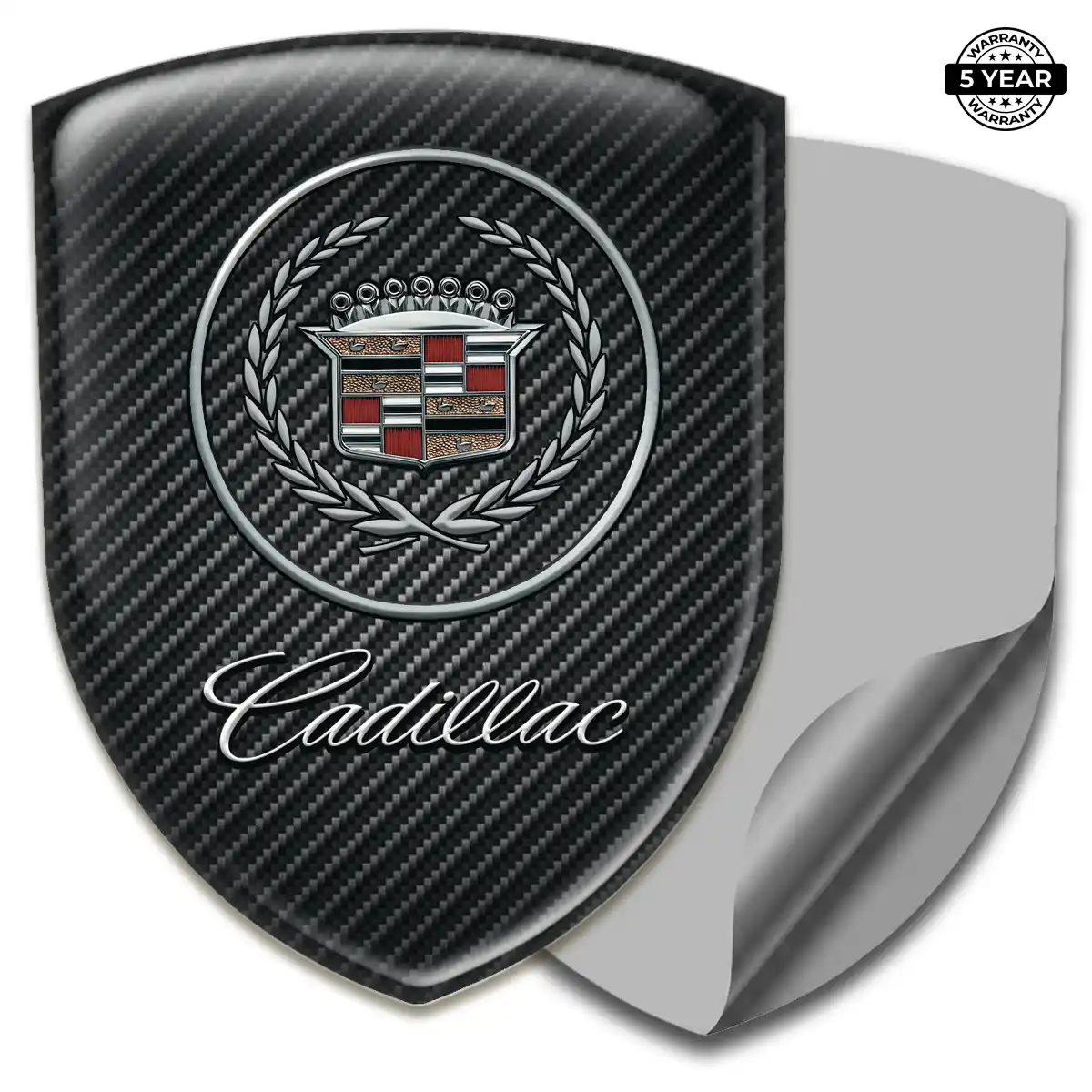 Cadillac Domed Car Sticker Performance Style