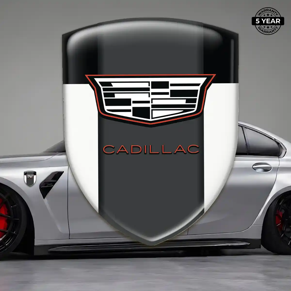 Cadillac Domed Car Sticker Premium Dome
