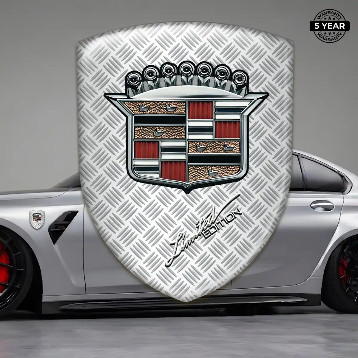 Cadillac Domed Car Sticker Prestige Line