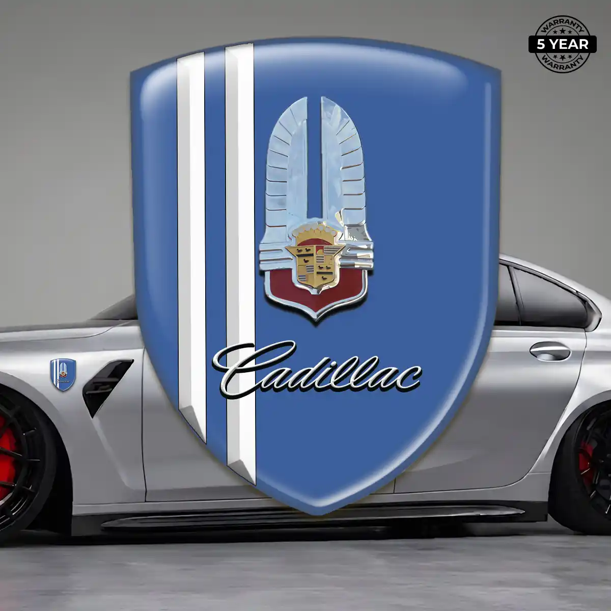 Cadillac Domed Car Sticker Prime Quality