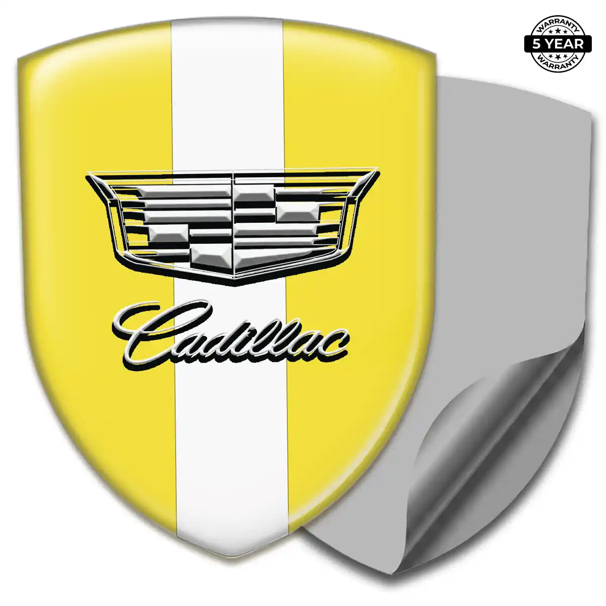 Cadillac Domed Car Sticker Resin Elite