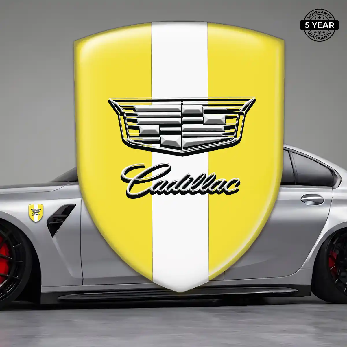 Cadillac Domed Car Sticker Resin Elite