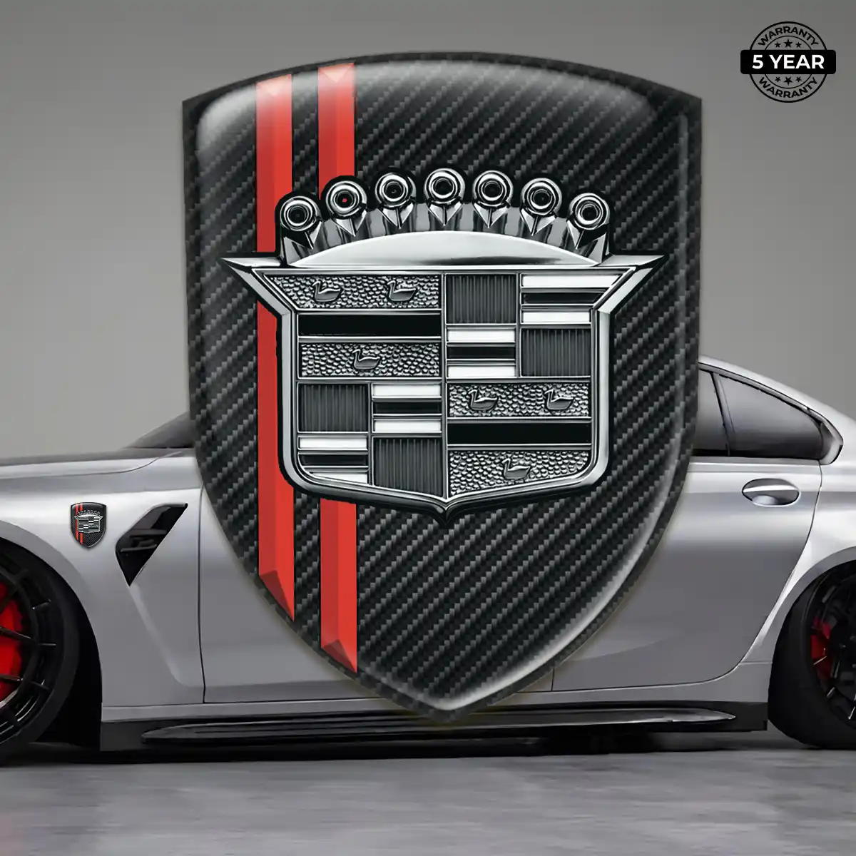 Cadillac Domed Decal Deluxe Edition