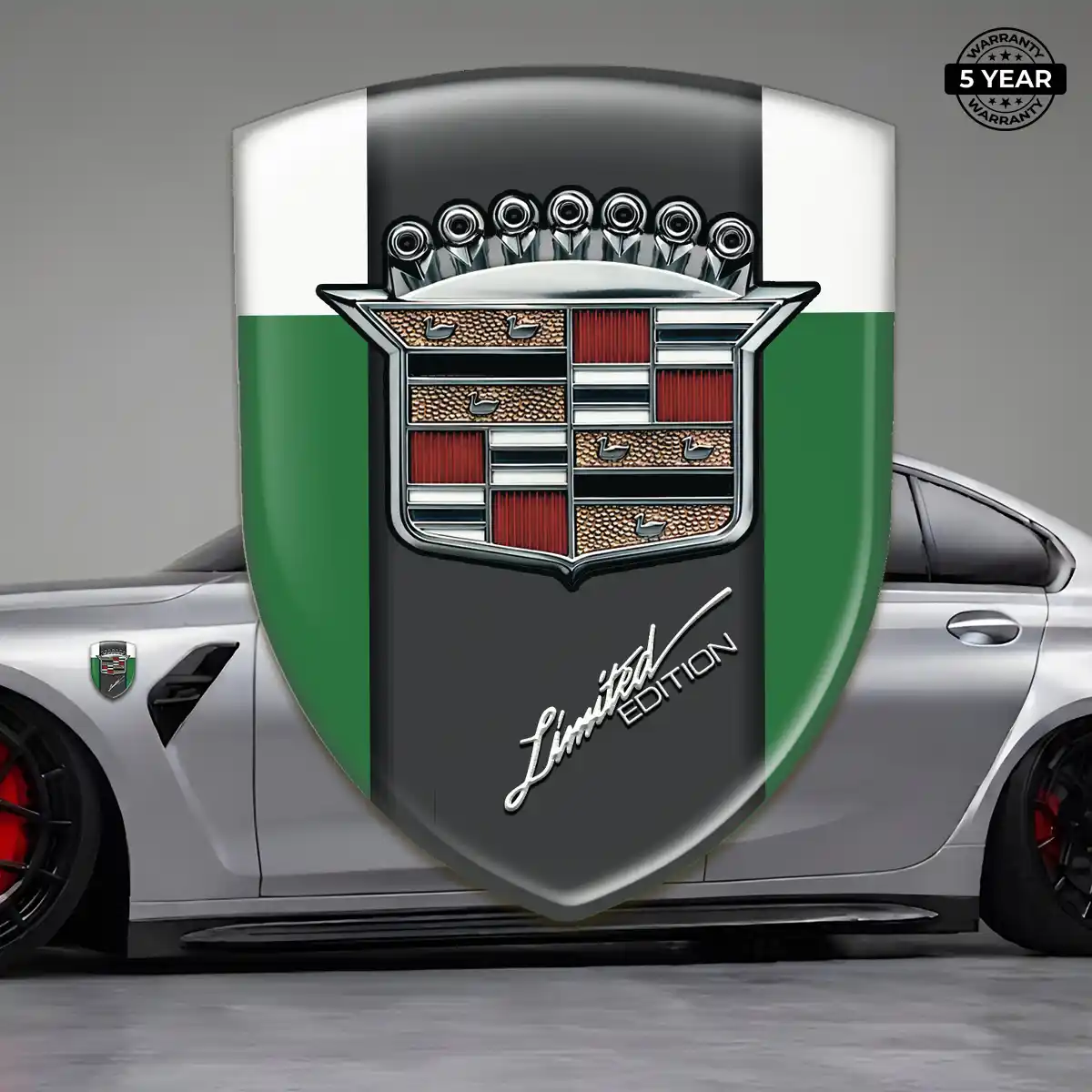 Cadillac Domed Decal Exclusive Series