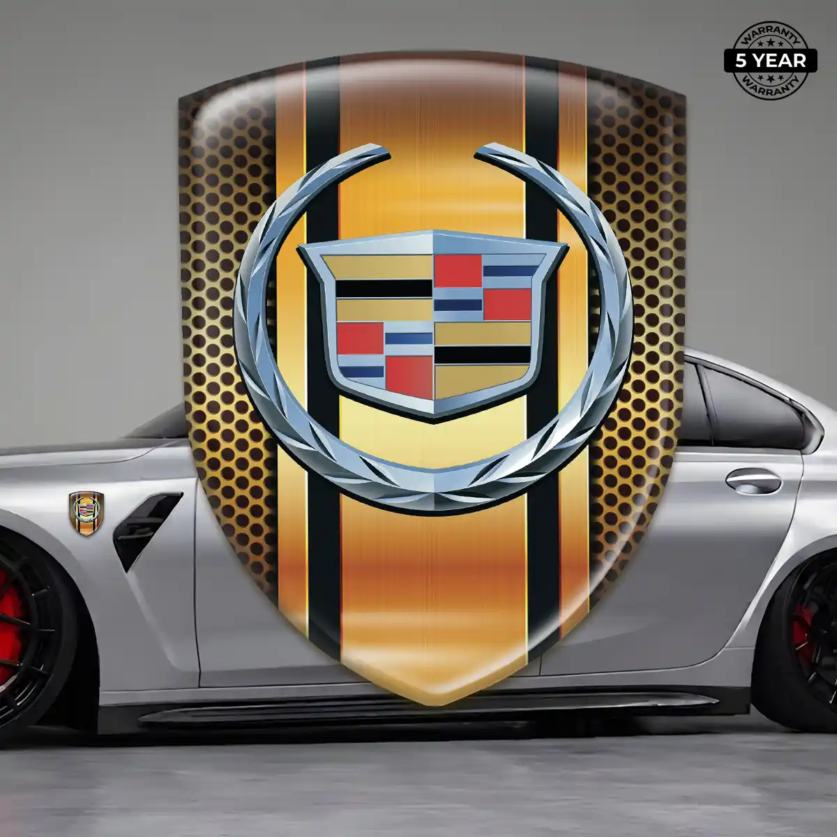 Cadillac Domed Decal Interior Elegance