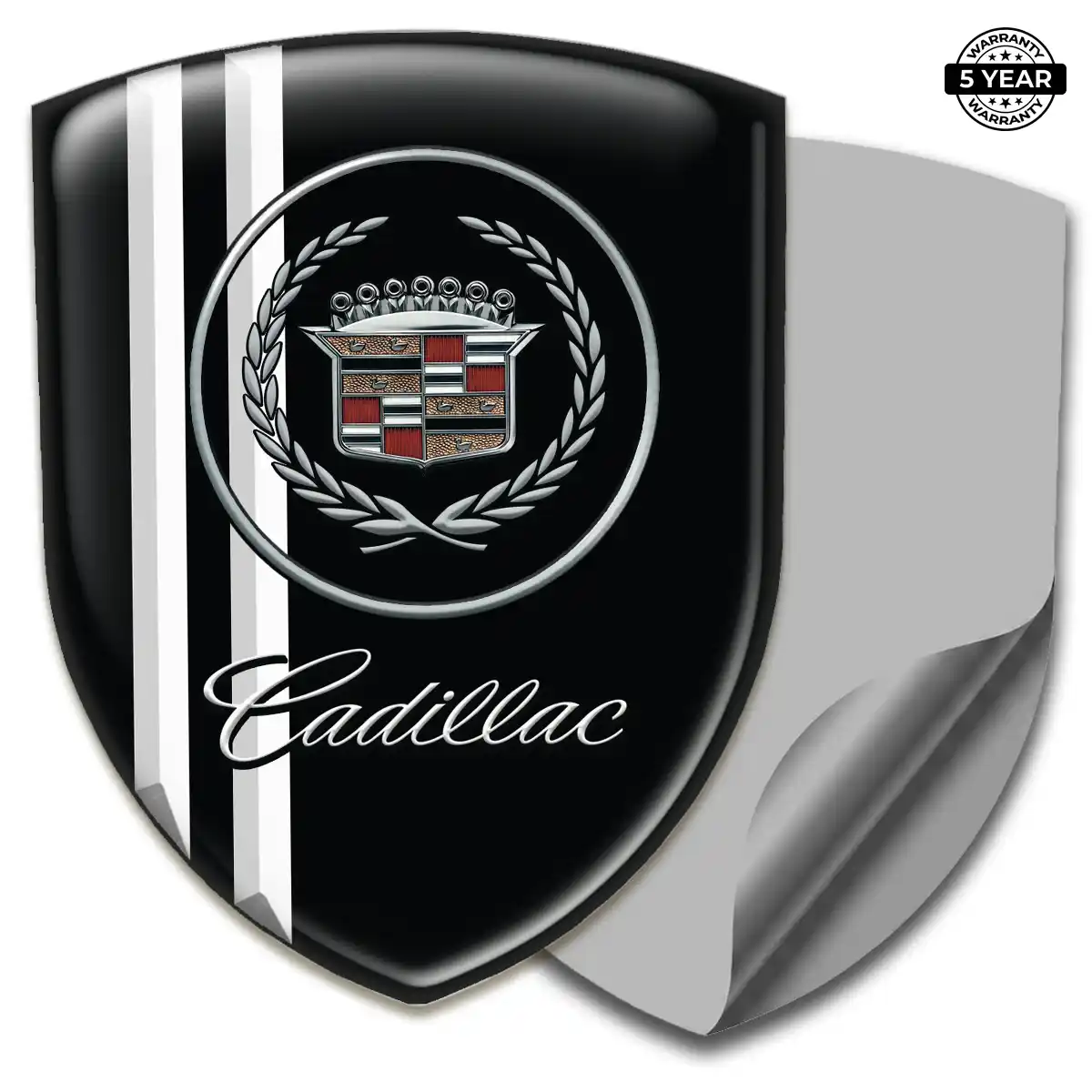 Cadillac Domed Decal Resin Luxe