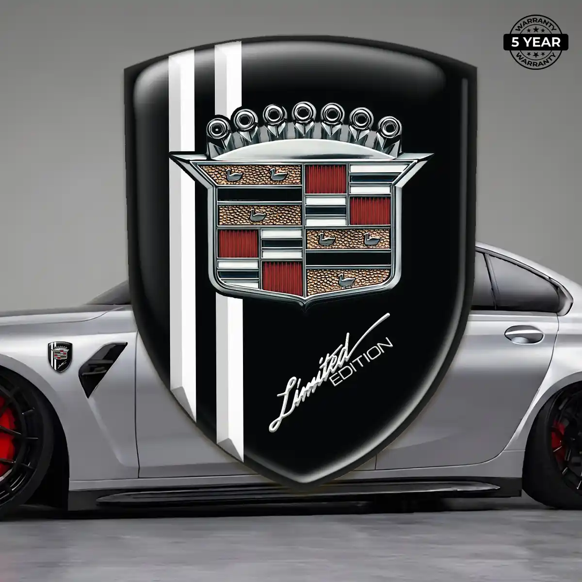 Cadillac Domed Decal Signature Grade