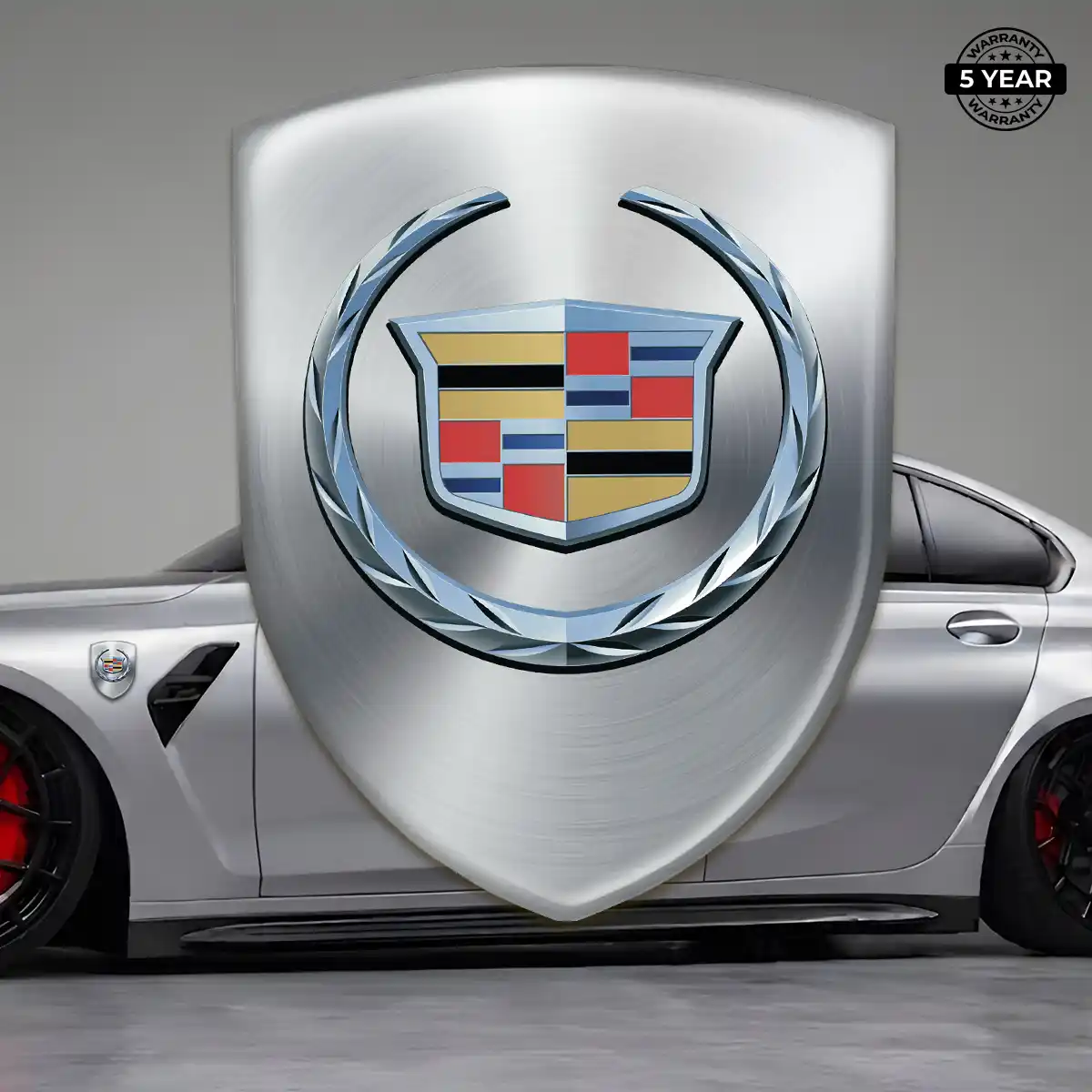 Cadillac Domed Decal Sleek Style