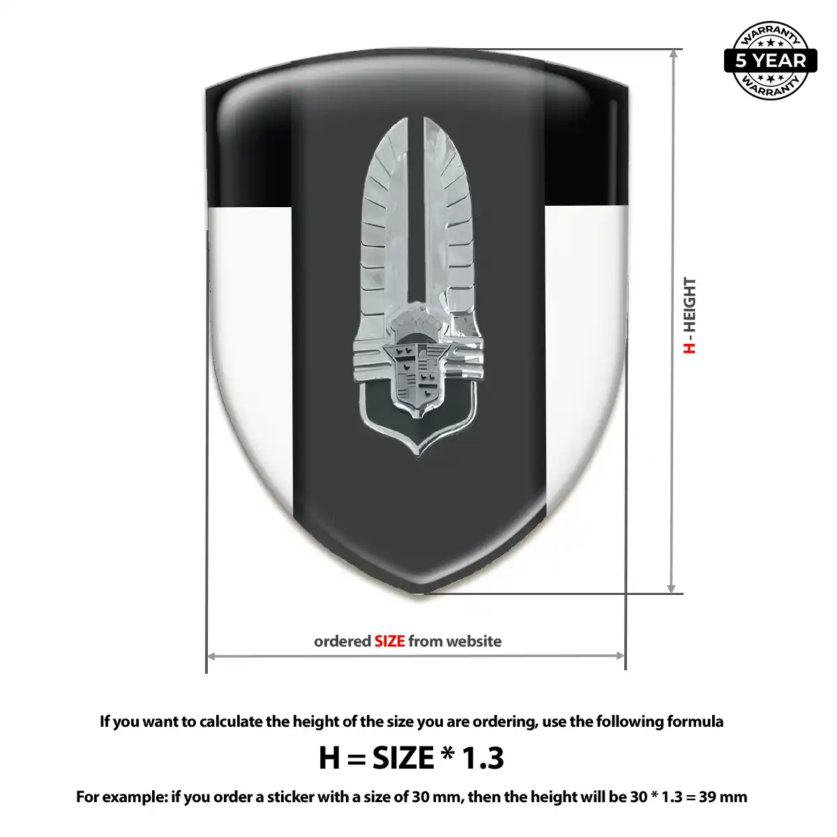 Cadillac Domed Decal Superior Craft