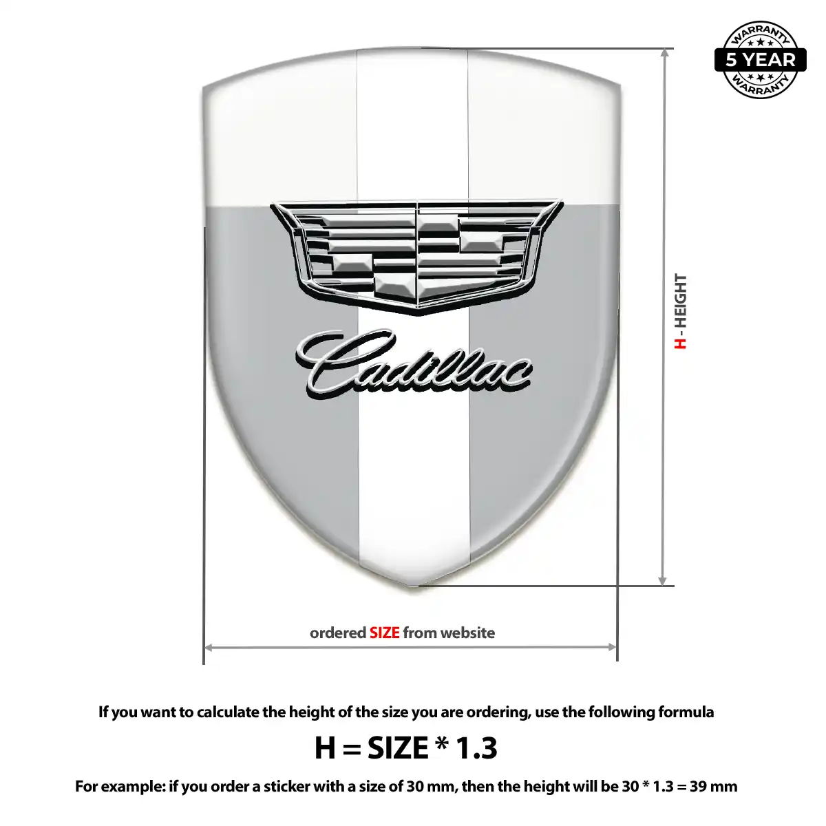 Cadillac Domed Emblem Auto Tuning