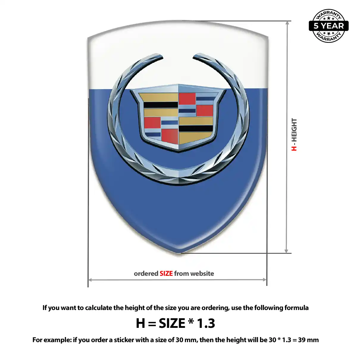 Cadillac Domed Emblem Elite Edition