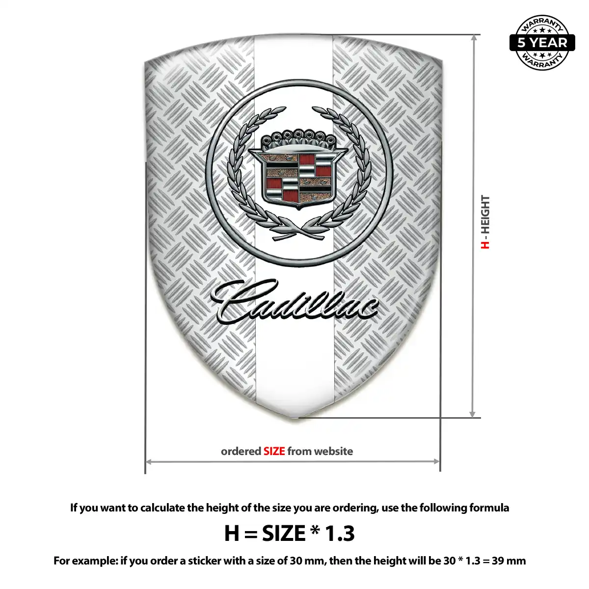 Cadillac Domed Emblem Noble Edition