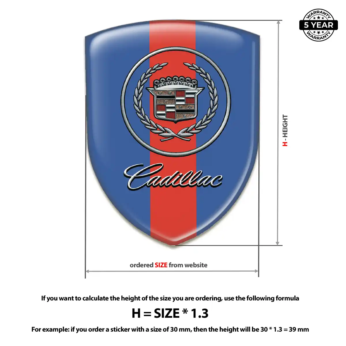 Cadillac Domed Emblem Opulent Line