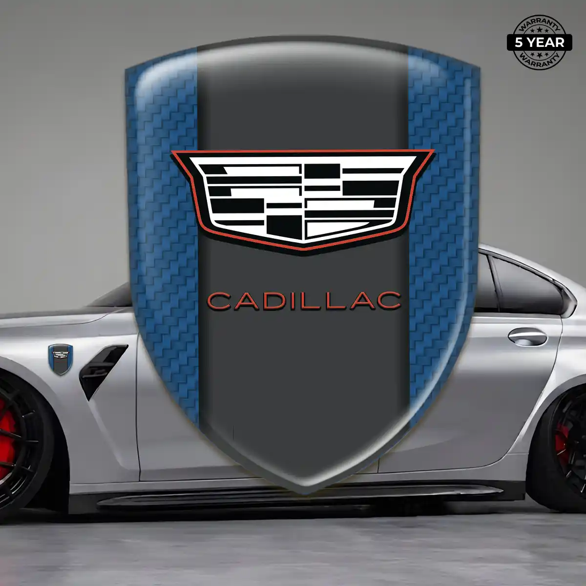 Cadillac Domed Emblem Outer Style