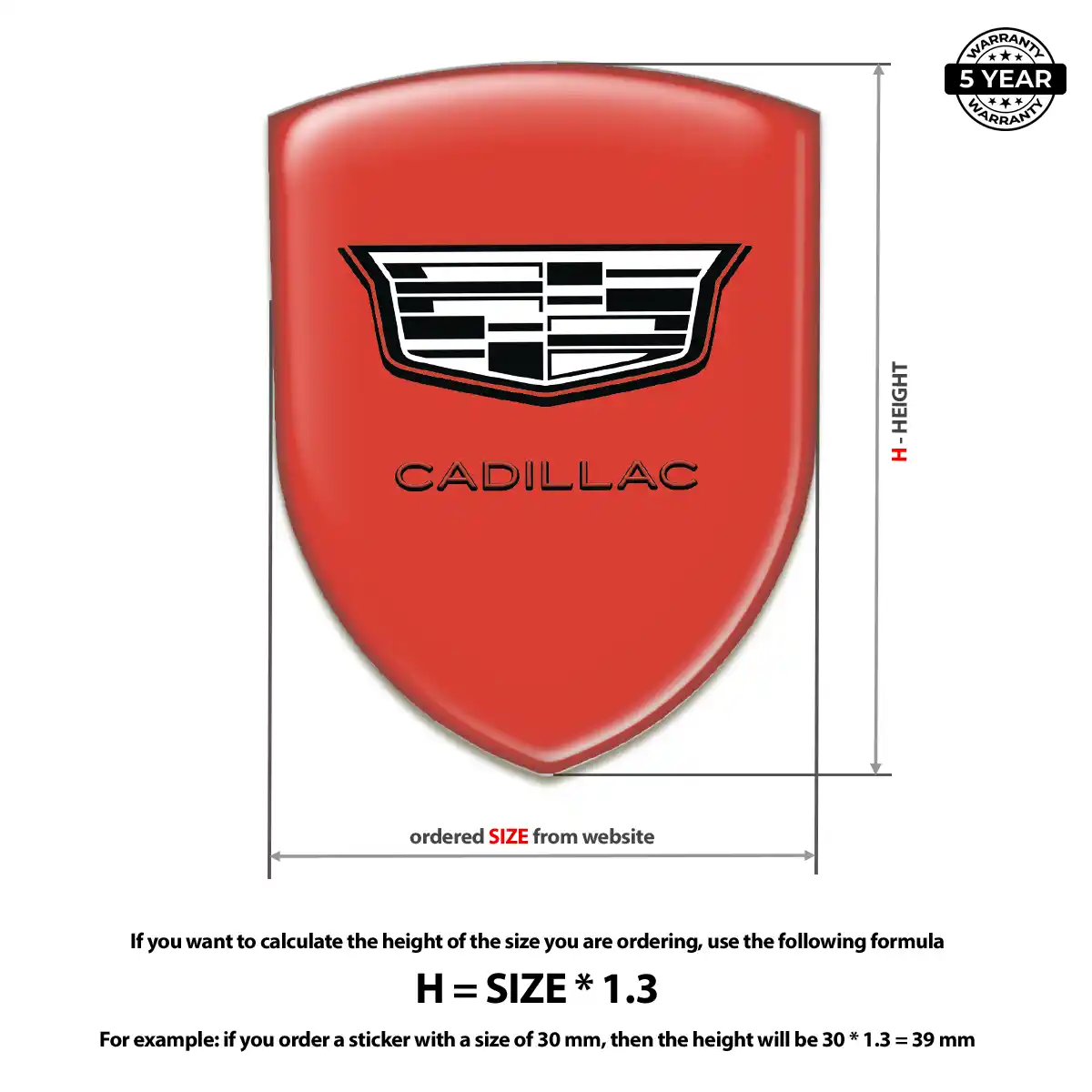 Cadillac Domed Emblem Prestige Line