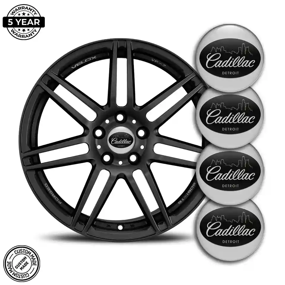 Cadillac Domed Emblem Self-Adhesive Premium Quality