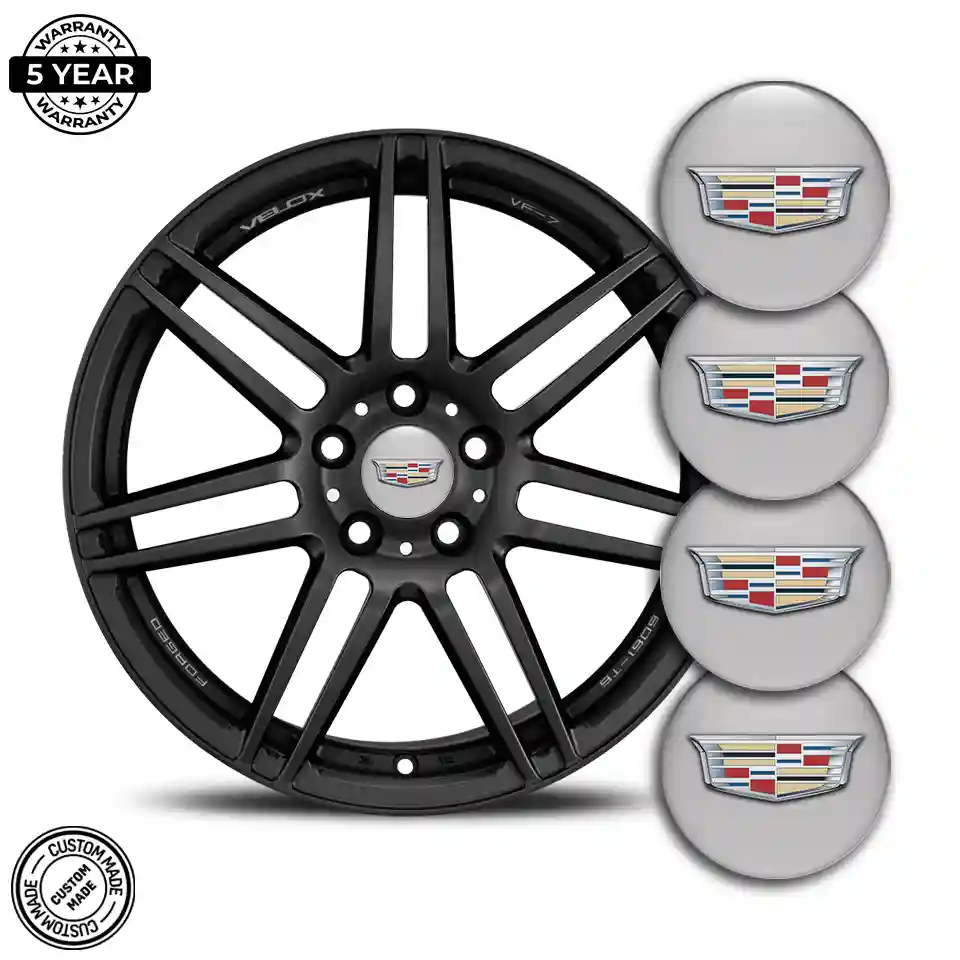 Cadillac Domed Emblem Self-Adhesive Stylish Design