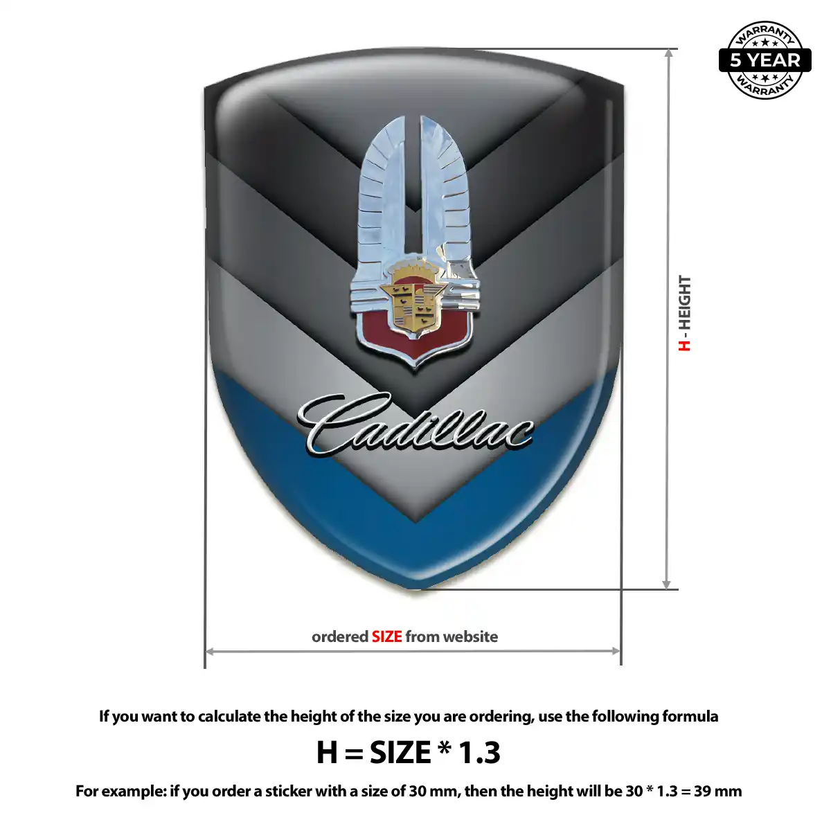 Cadillac Domed Emblem Signature Edition