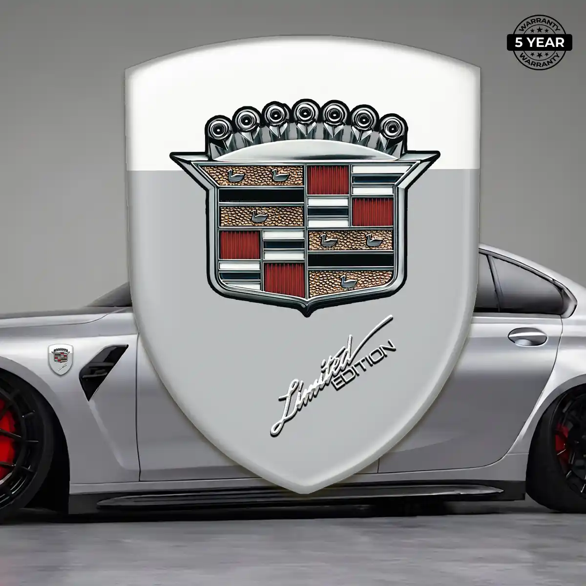 Cadillac Domed Emblem Sleek Style