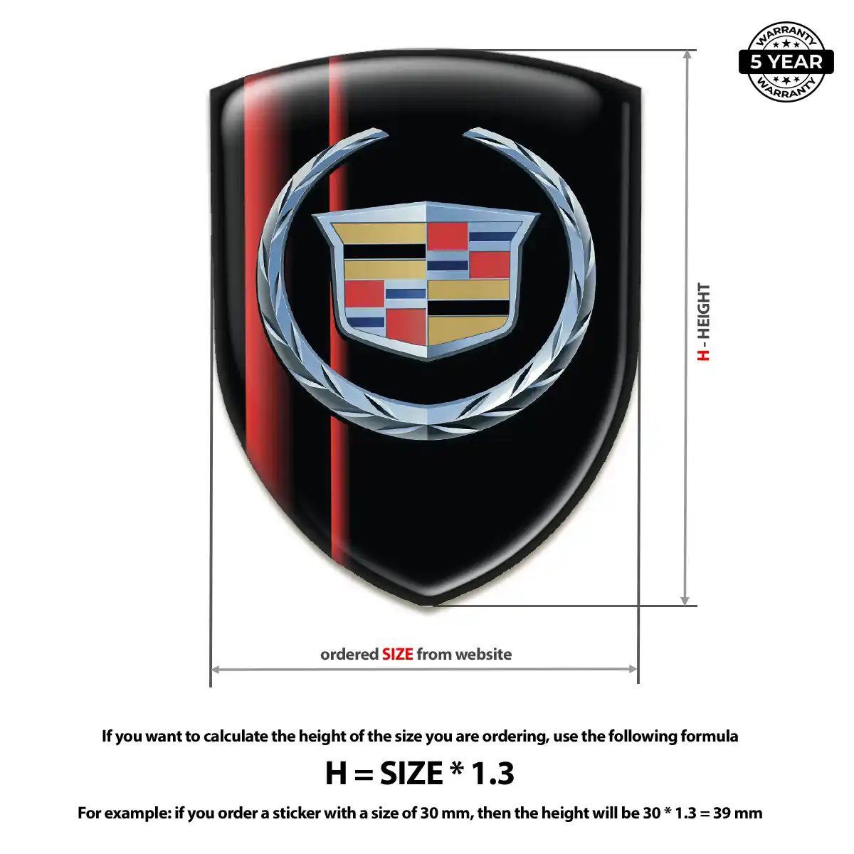 Cadillac Domed Emblem Street Tuning