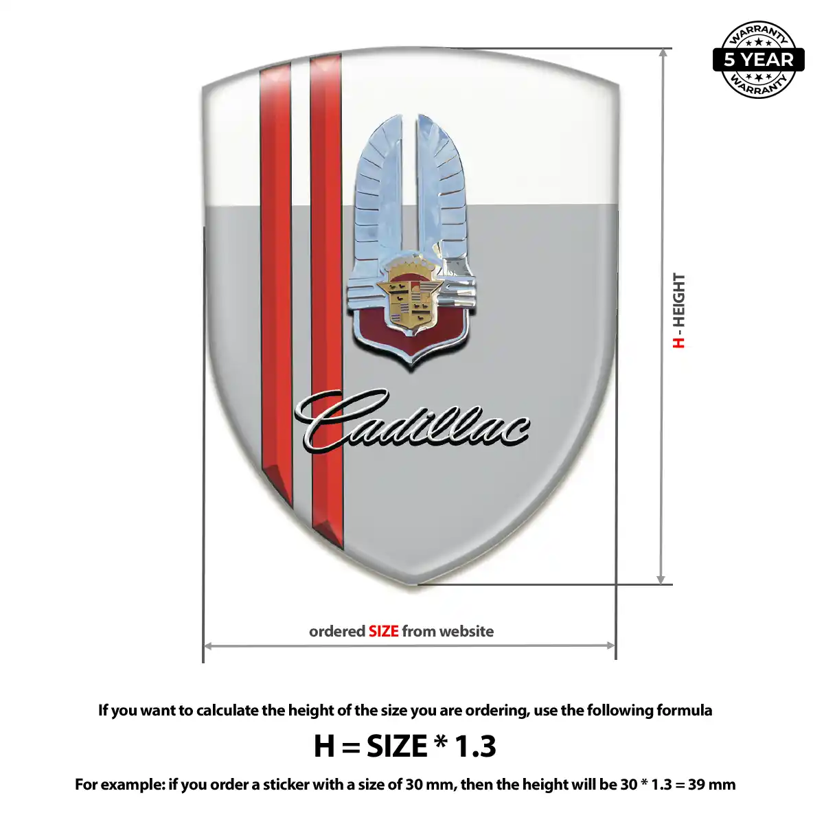 Cadillac Domed Emblem Superior Craft