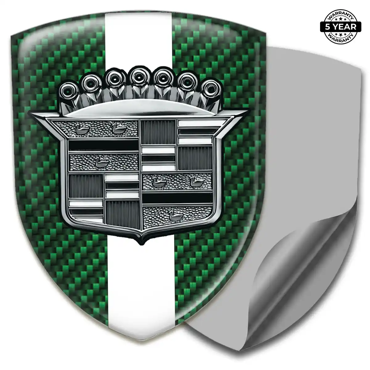 Cadillac Domed Logo Decal Branded Line