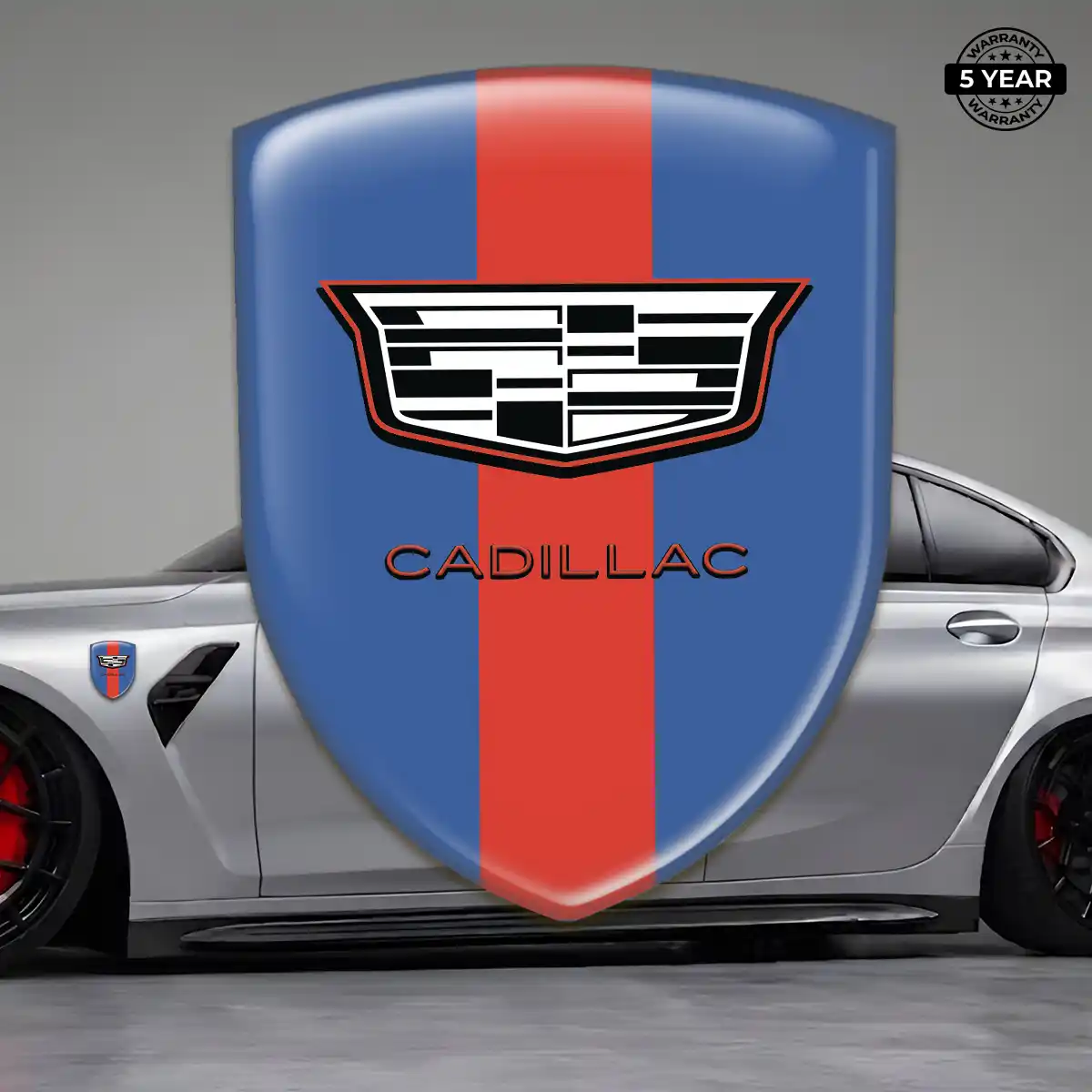 Cadillac Domed Logo Decal Elite Finish