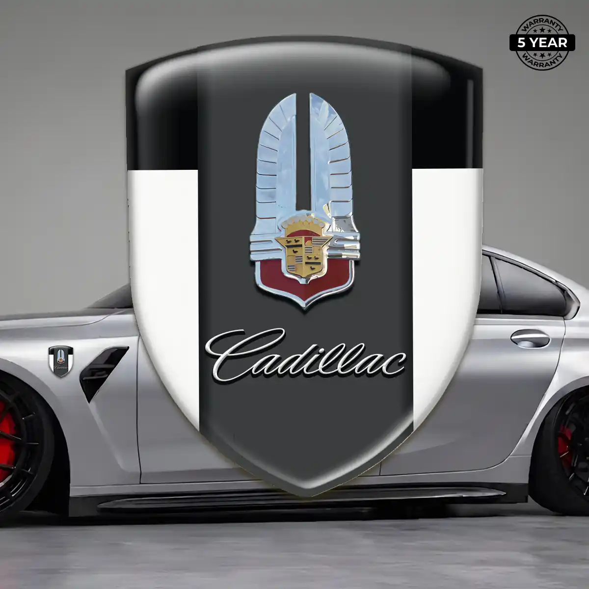 Cadillac Domed Logo Decal Interior Elegance
