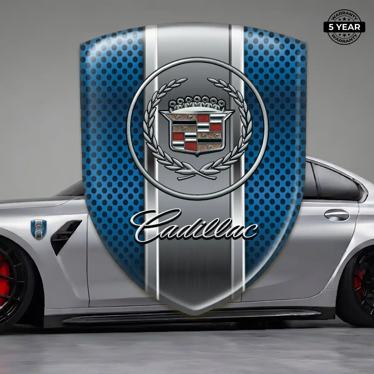 Cadillac Domed Logo Decal Marked Edition