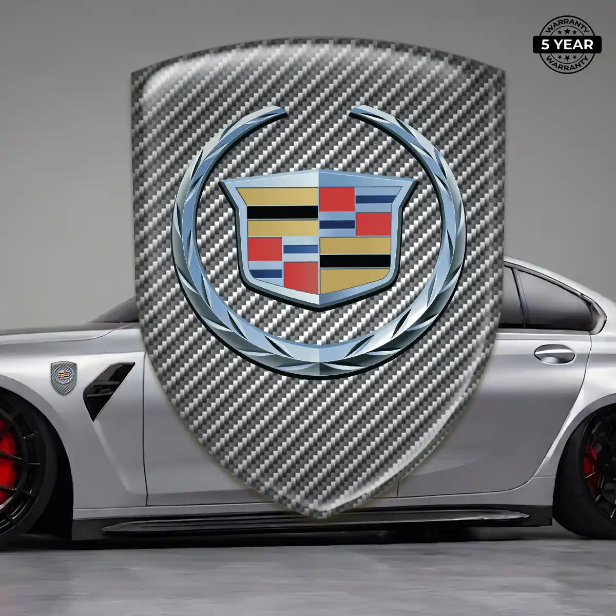 Cadillac Domed Logo Decal Noble Edition