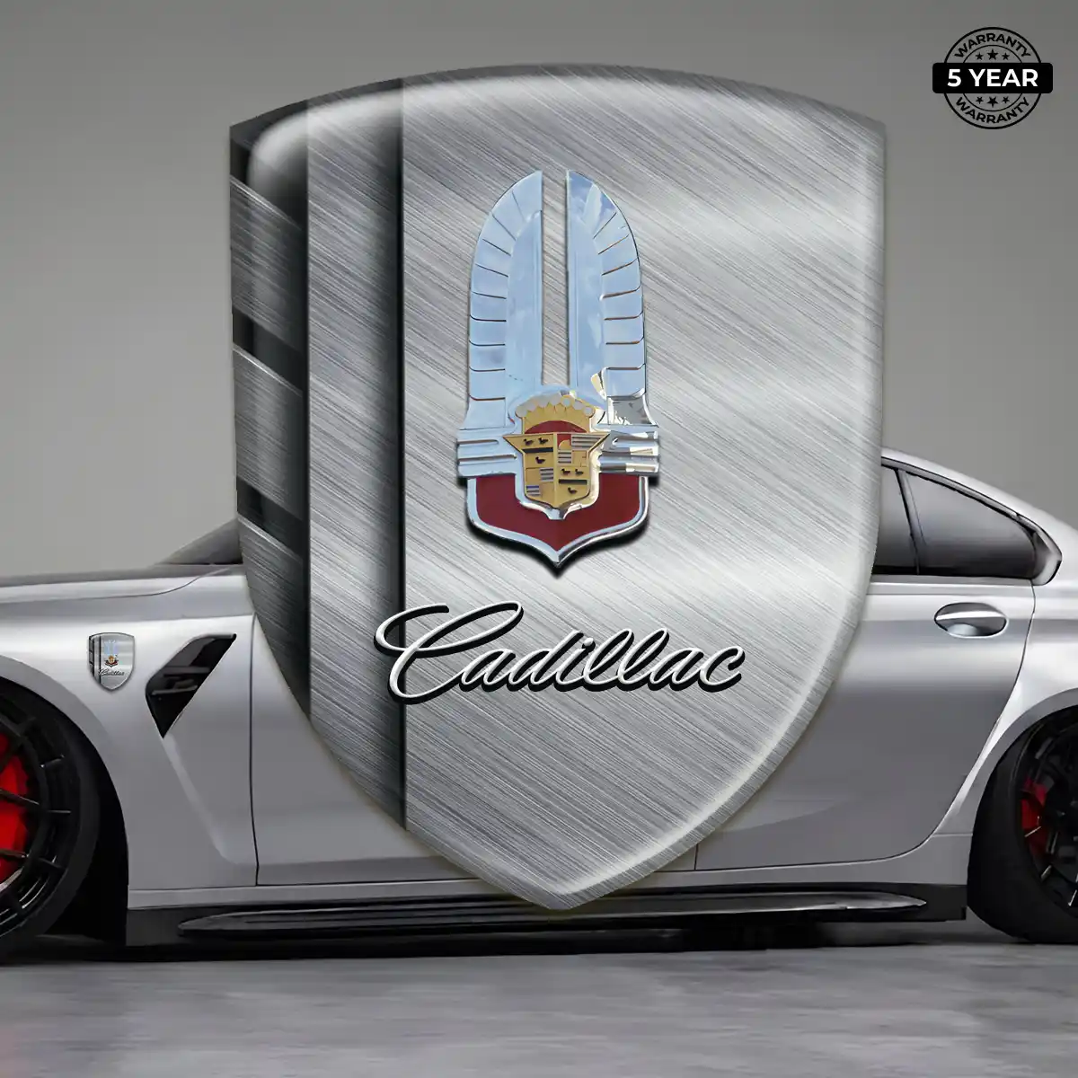 Cadillac Domed Logo Decal Premium Dome