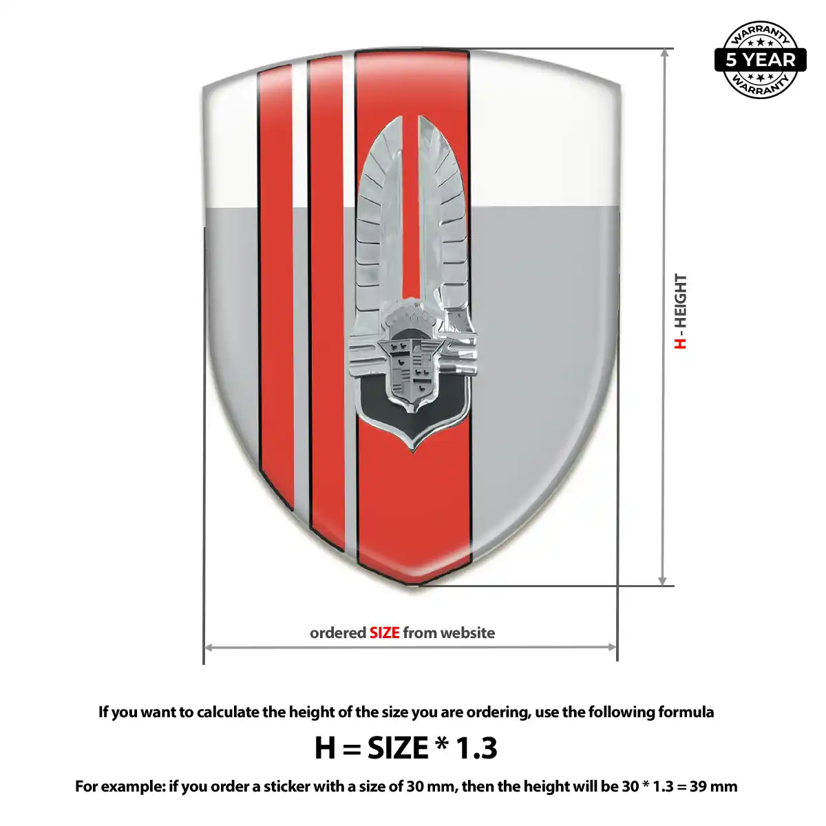 Cadillac Domed Logo Decal Sleek Style