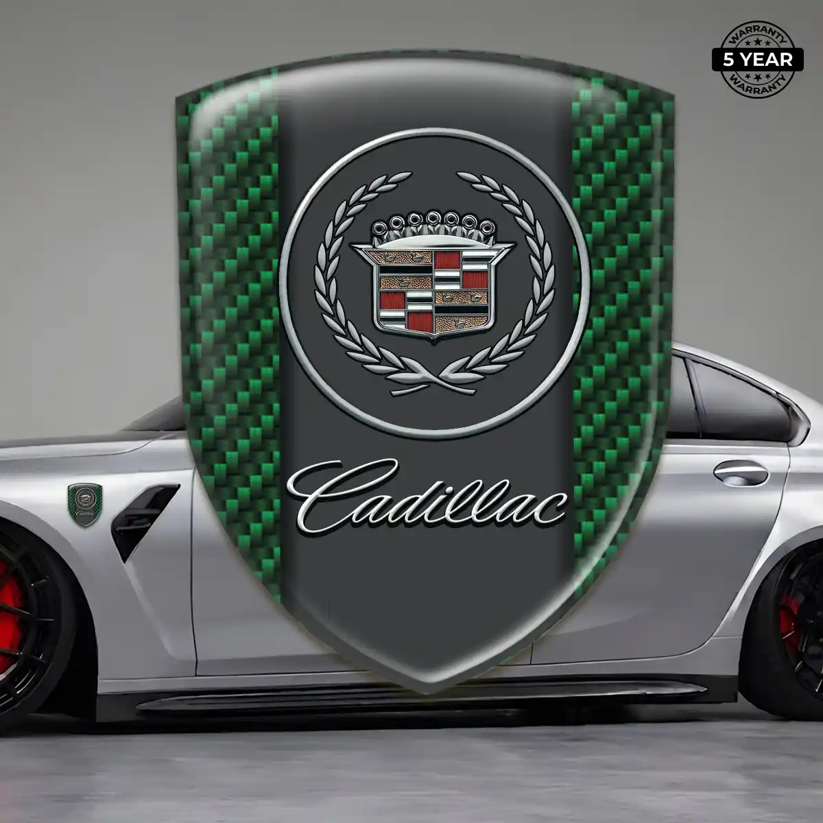 Cadillac Domed Logo Sticker Auto Tuning