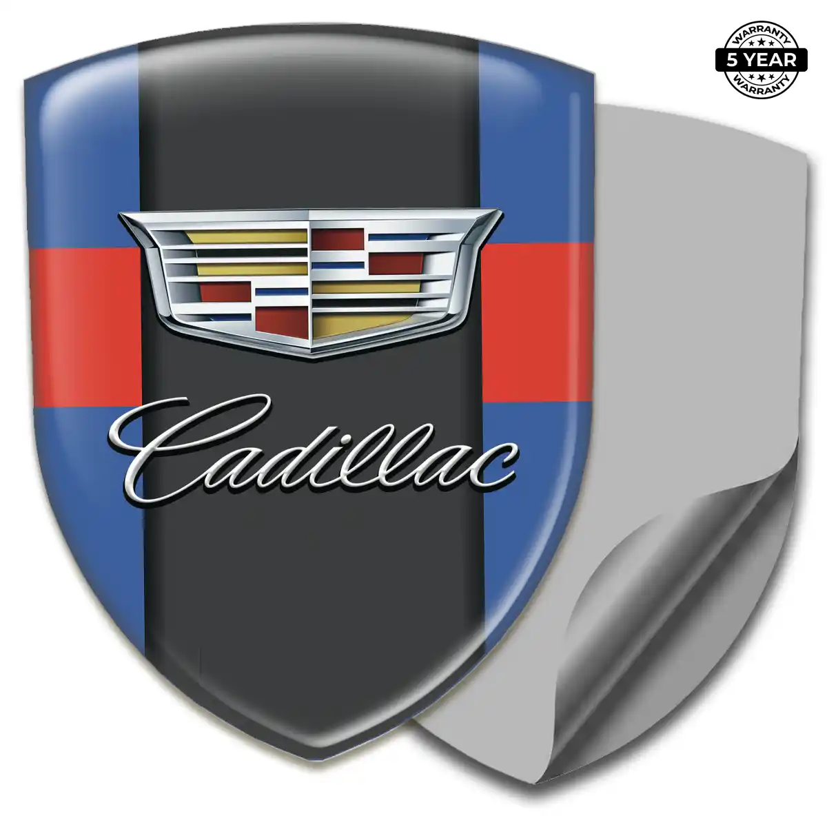 Cadillac Domed Logo Sticker Elite Edition