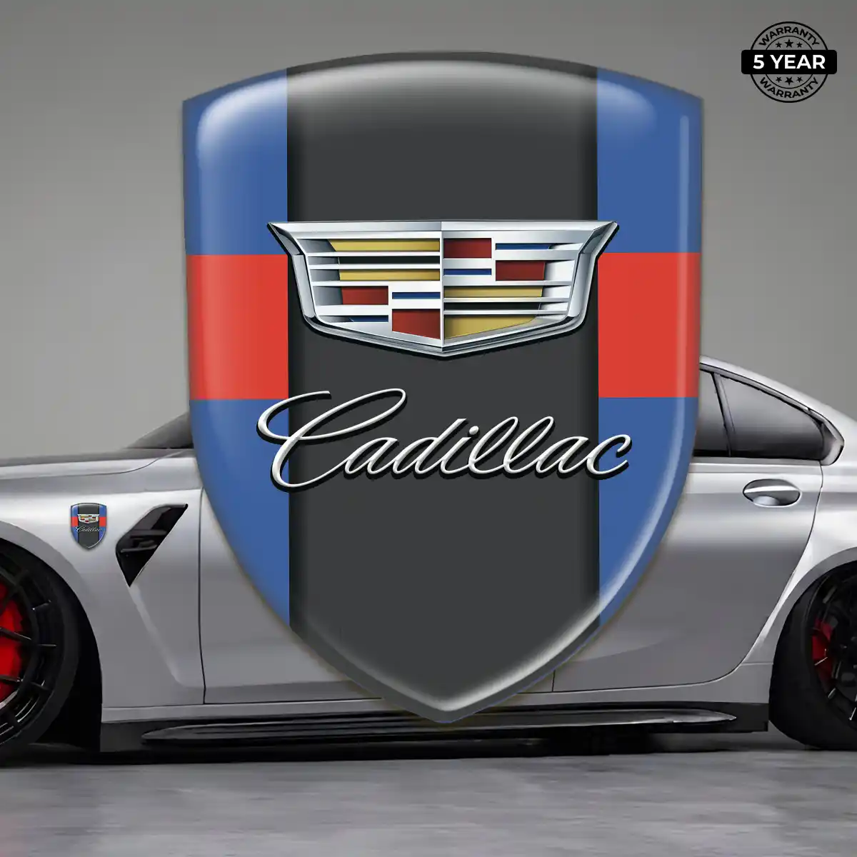 Cadillac Domed Logo Sticker Elite Edition