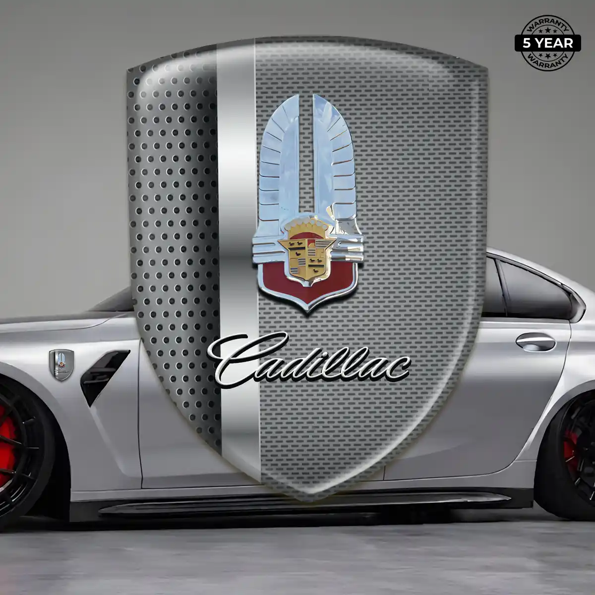 Cadillac Domed Logo Sticker Exclusive Series