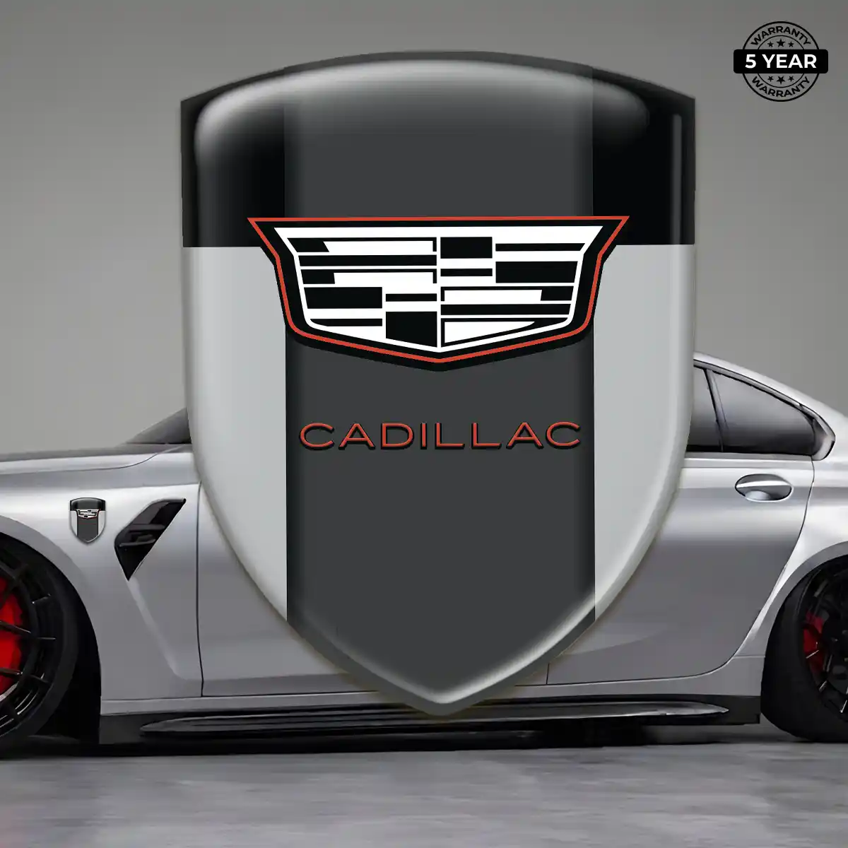 Cadillac Domed Logo Sticker Interior Luxe