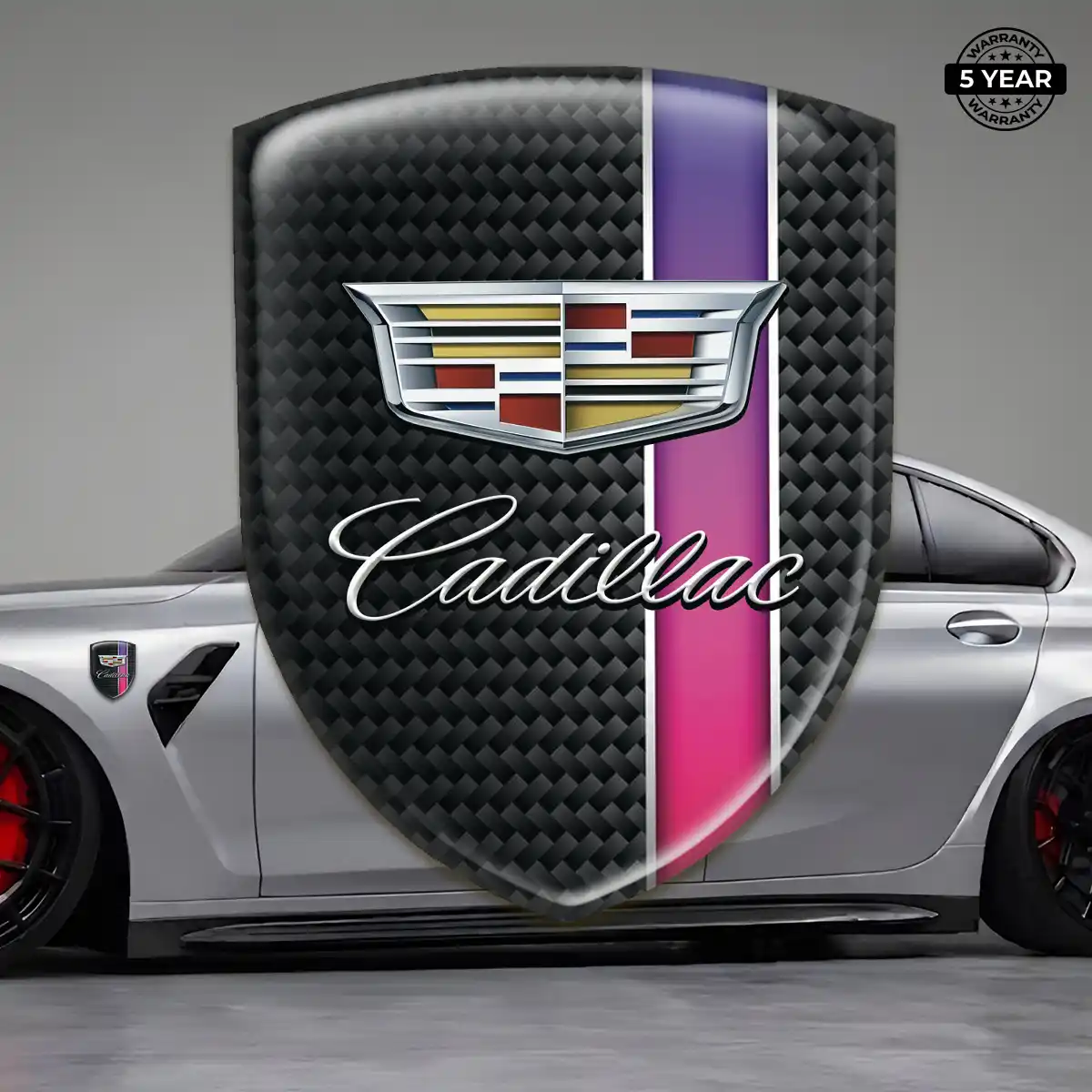 Cadillac Domed Logo Sticker Noble Edition