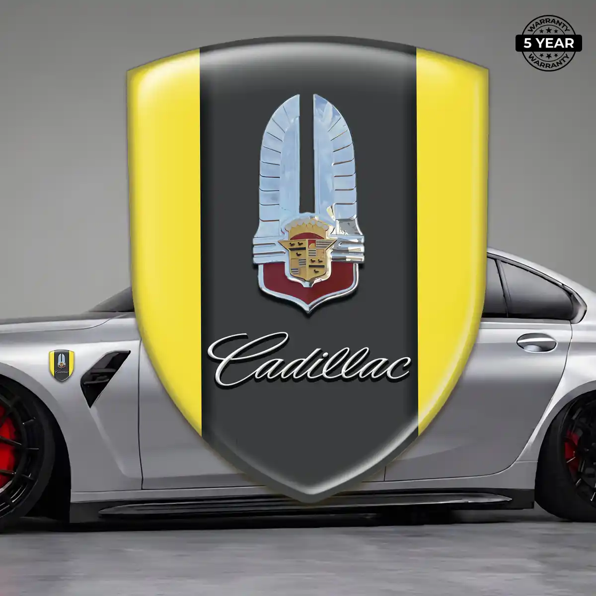Cadillac Domed Logo Sticker Opulent Line