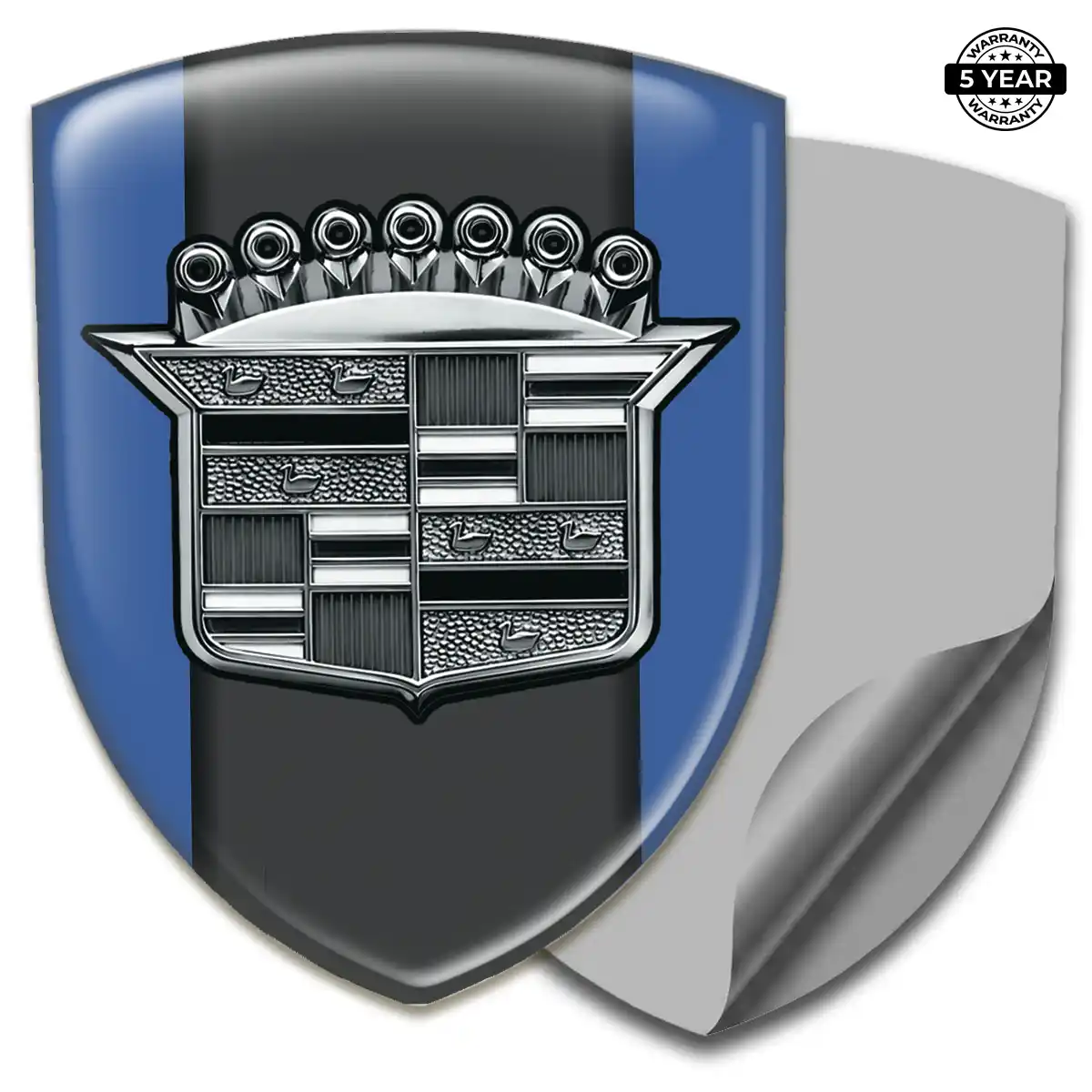 Cadillac Domed Logo Sticker Premium Dome